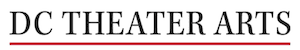 DC Theater Arts logo with black text horizontally spelling out "DC Theater Arts", all underlined in red.